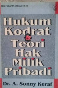 Image of Hukum Kodrat dan Teori HakMilik Pribadi