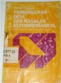Image of Pembangunan Desa Dan Masalah Kepemimpinan